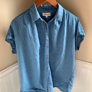 Madewell Central Shirt in Bright Indigo